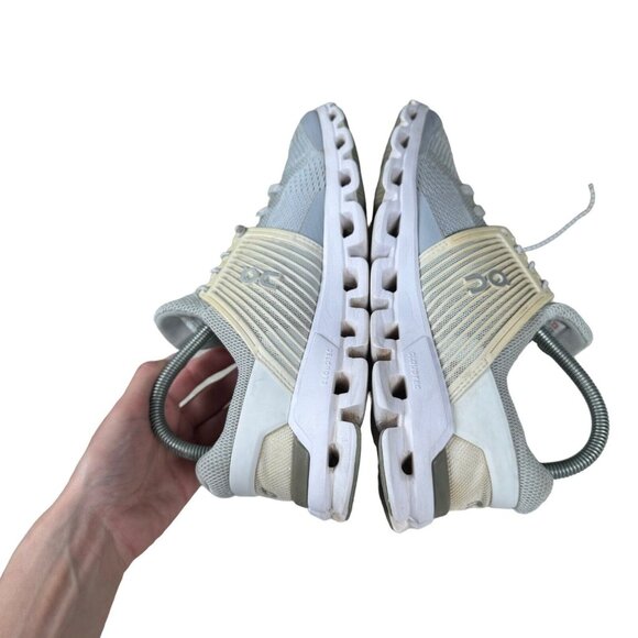 ON CloudSwift Glacier Grey Women's Running Shoes Size 9 - Picture 7 of 14